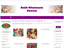 Tablet Screenshot of bulkwholesalesweets.com